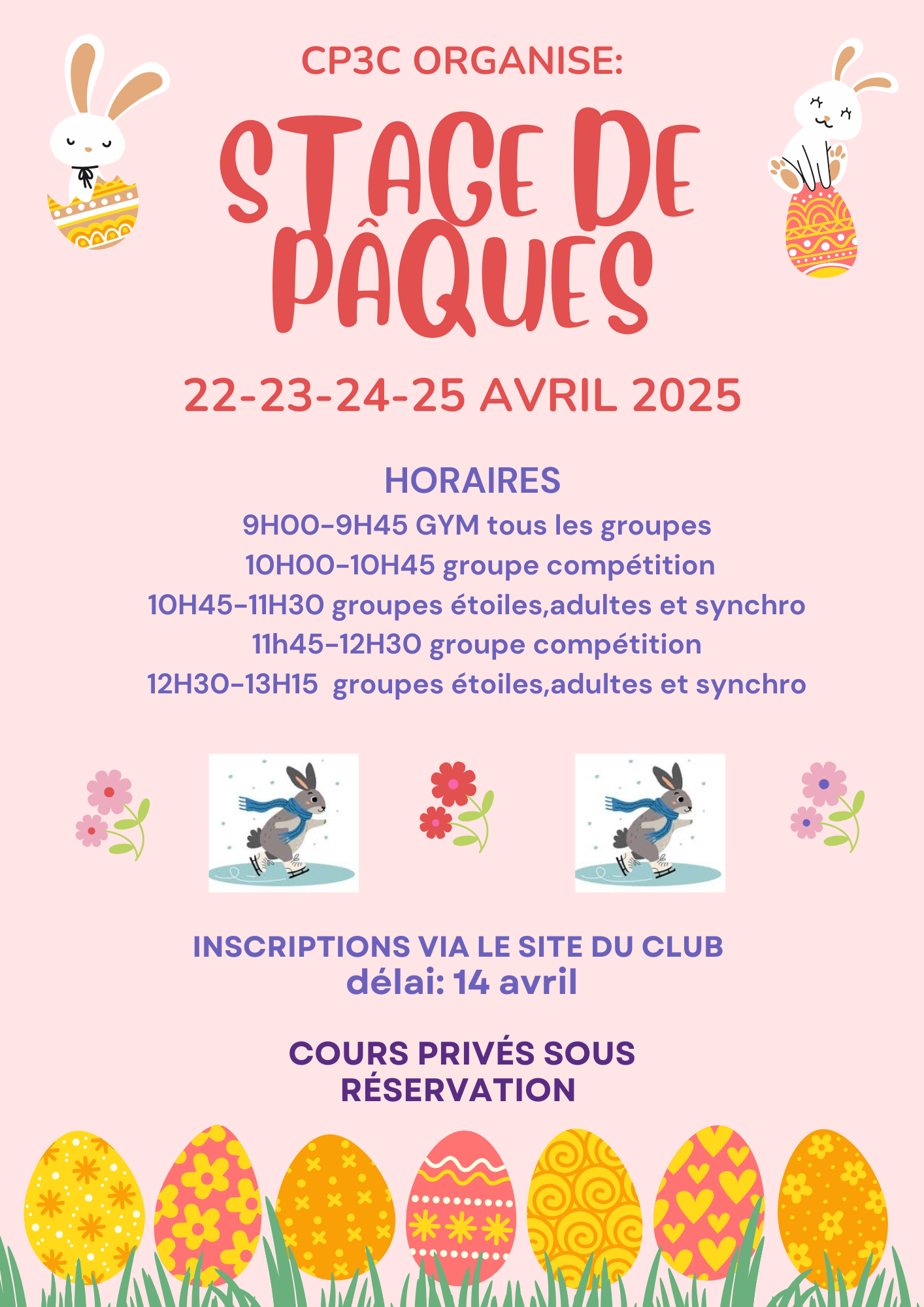 Lire la suite à propos de l’article STAGE DE PÂQUES 2025
